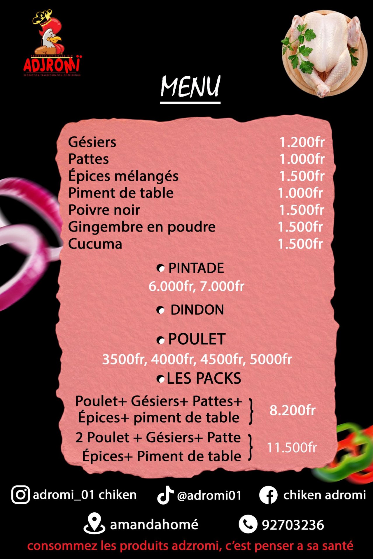 Vignette 4 : POULET LOCALE BIO FRAÎCHEMENT ABBATU