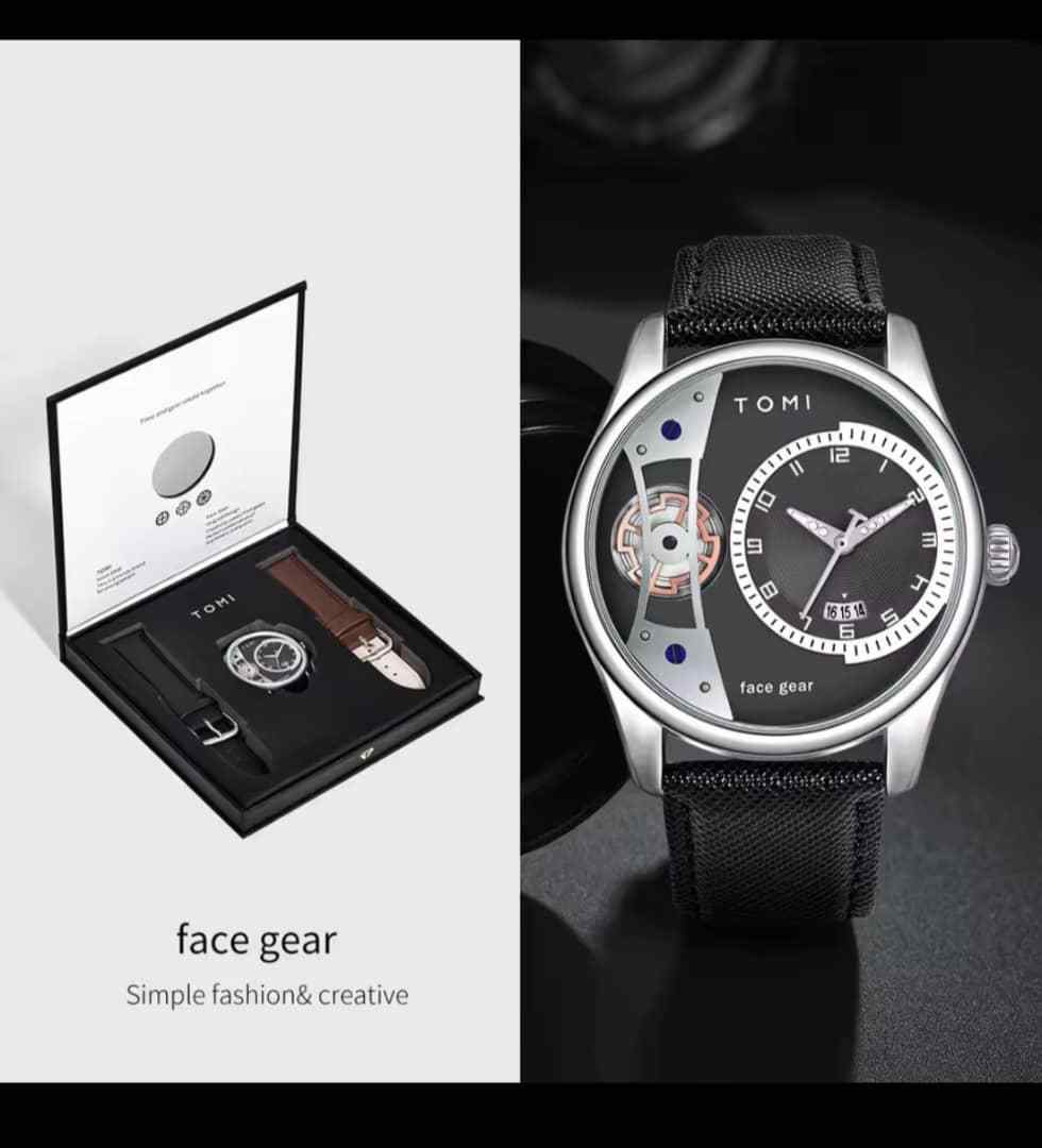 Vignette 2 : Ensemble Montre TOMI Face Gear + Bracelet